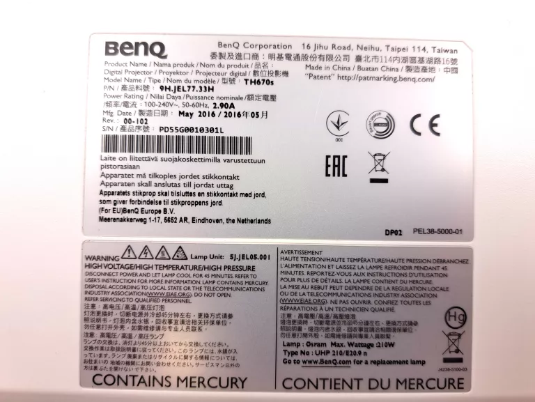 PROJEKTOR BENQ TH670S