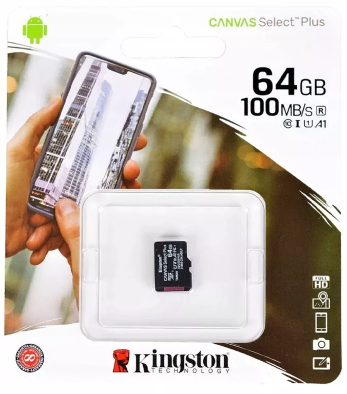 KARTA PAMIĘCI KINGSTON MICROSDXC CANVAS 64GB