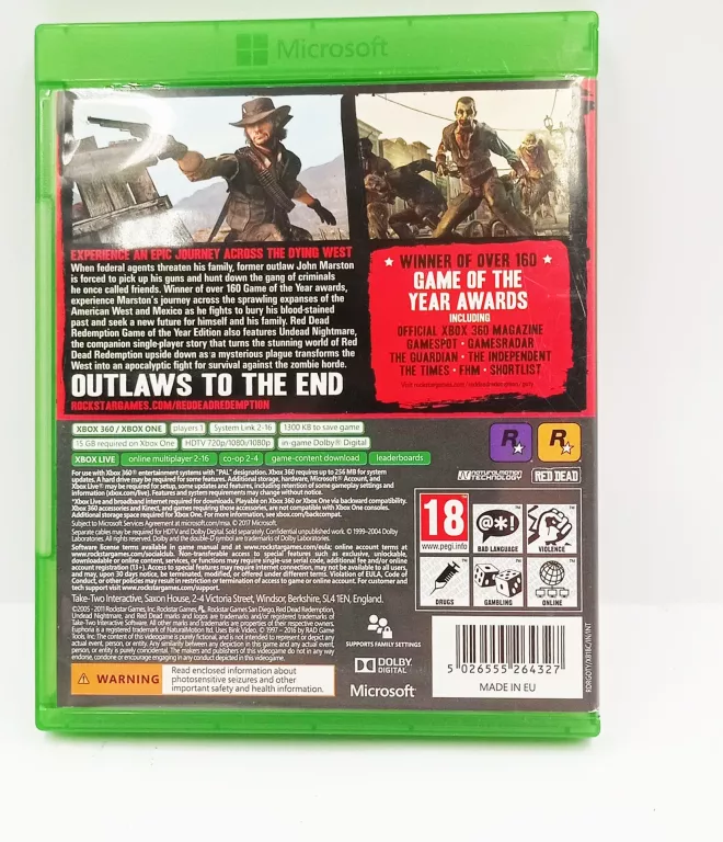 GRA RED DEAD REDEMPTION XBOX360 XBOX ONE