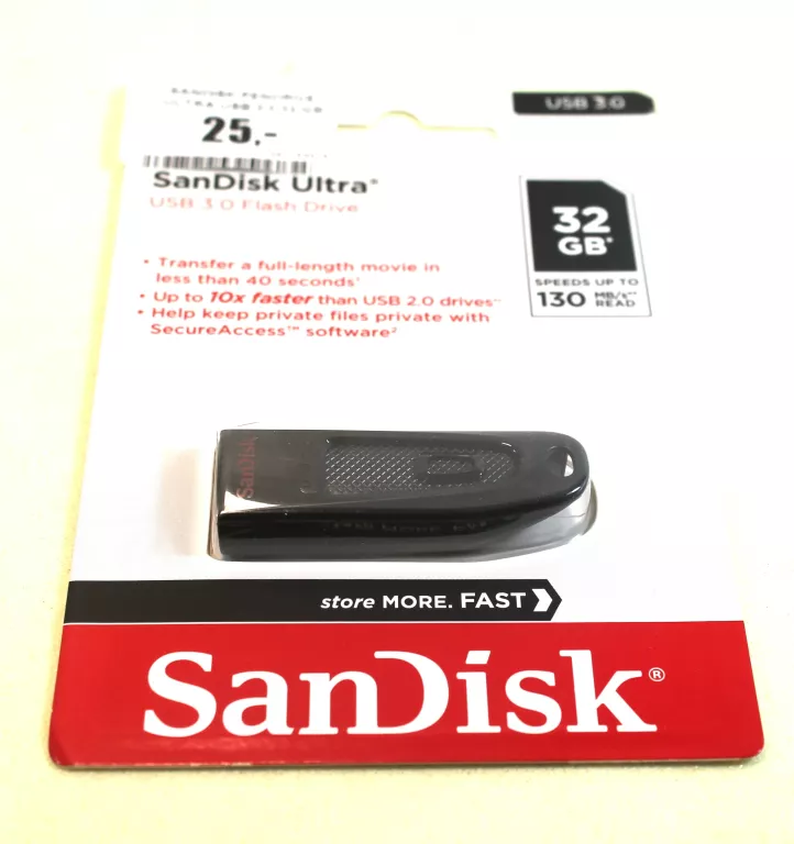 SANDISK PENDRIVE ULTRA USB 3.0 32 GB 130MB/S