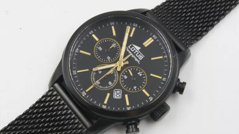 ZEGAREK LOTUS CHRONOGRAPH 18669 CZARNY