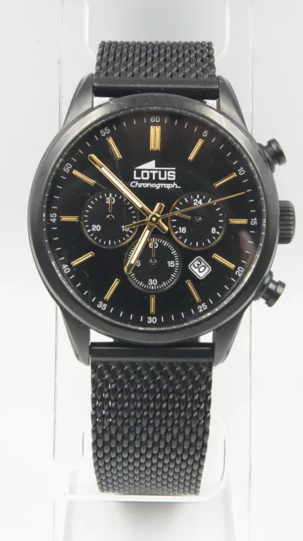 ZEGAREK LOTUS CHRONOGRAPH 18669 CZARNY