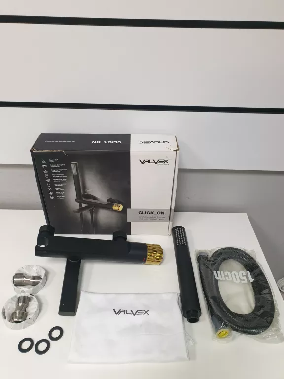 BATERIA WANNOWA CZARNO-ZŁOTA CLICK ON VALVEX