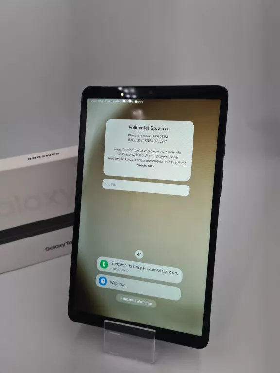 TABLET SAMSUNG GALAXY TAB A9 SM-X115 4/64 GRAPHITE BLOKADA