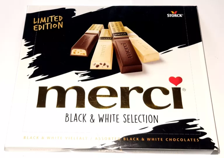 CZEKOLADKI MERCI BLACK WHITE 240G