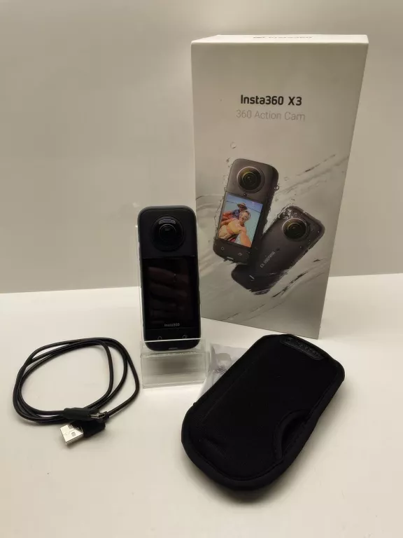 KAMERA INSTA360 X3 OUTDOOROWA SPORTOWA 5.7K RAW WI-FI CMOS PORYSOWANY OBIE
