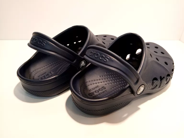 KLAPKI CROCS GRANATOWE DZIECIĘCE J3 ROZMIAR 34 35 - POWYSTAWOWE