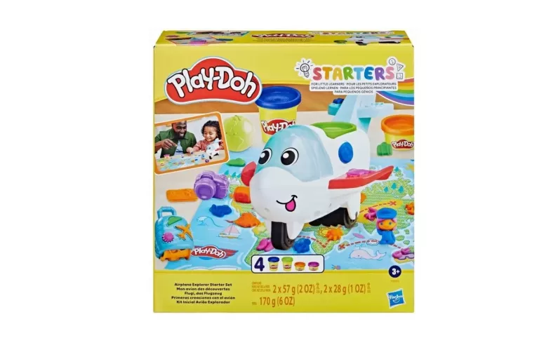 HASBRO CIASTOLINA PLAY-DOH STARTERS ZESTAW SAMOLOT ODKRYWCY F8804