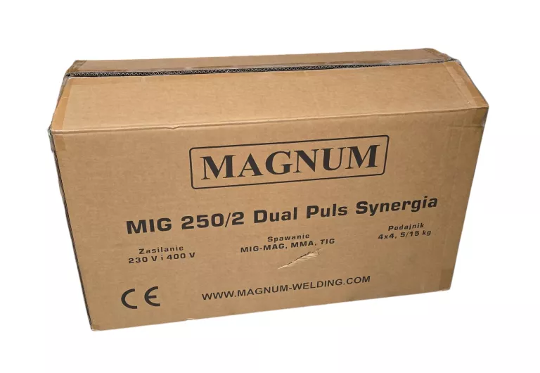 SPAWARKA MIGOMAT MAGNUM MIG 250/2 DUAL PULS SYNERGIA + MASKA *IDEAŁ!!*