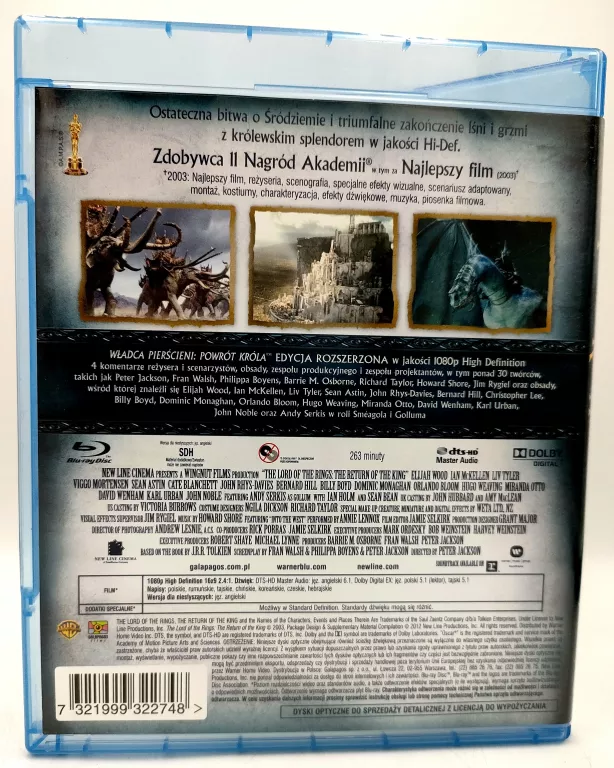 FILM WŁADCA PIERŚCIENI POWRÓT KRÓLA BD