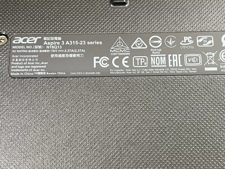 LAPTOP ACER ASPIRE 3 A315-23-R62C GW 20-11-2024 +LAD PUD