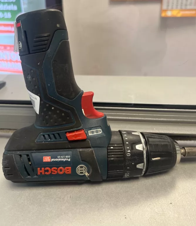WIERTARKO WKRĘTARKA UDAROWA BOSCH PROFESSIONAL GSB 12V-15 +BATER/USZKODZON