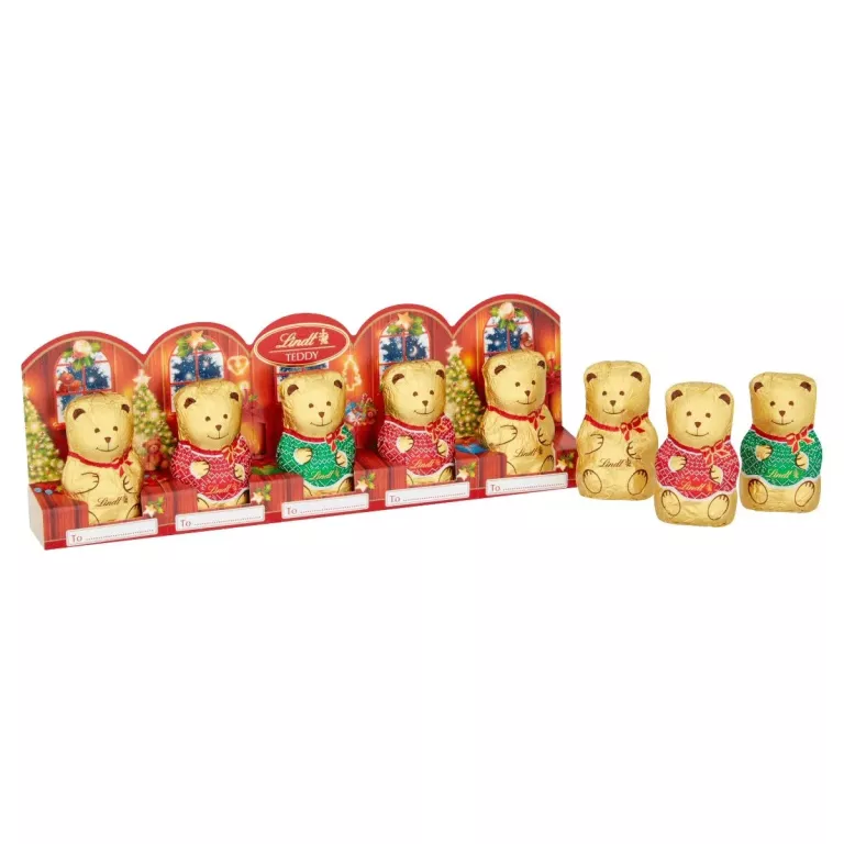 LINDT MINI MISIE Z MLECZNEJ CZEKOLADY 50 G (5 SZTUK)
