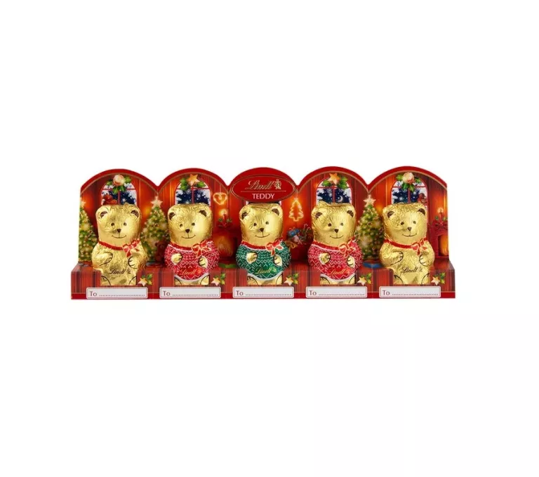 LINDT MINI MISIE Z MLECZNEJ CZEKOLADY 50 G (5 SZTUK)