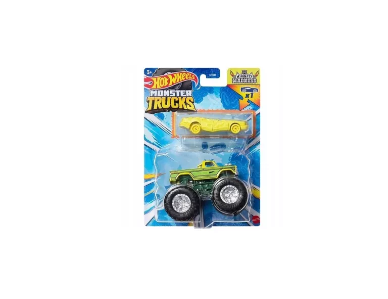 HOT WHEELS MONSTER TRUCKS MIDWEST MADNESS 1:64 SAMOCHODZIK AUTKO MATTEL