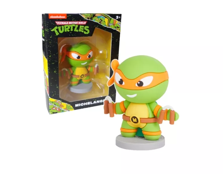 TURTLES WOJOWNICZE ŻÓŁWIE NINJA FIGURKA NA PODSTAWCE MICHELANGELO