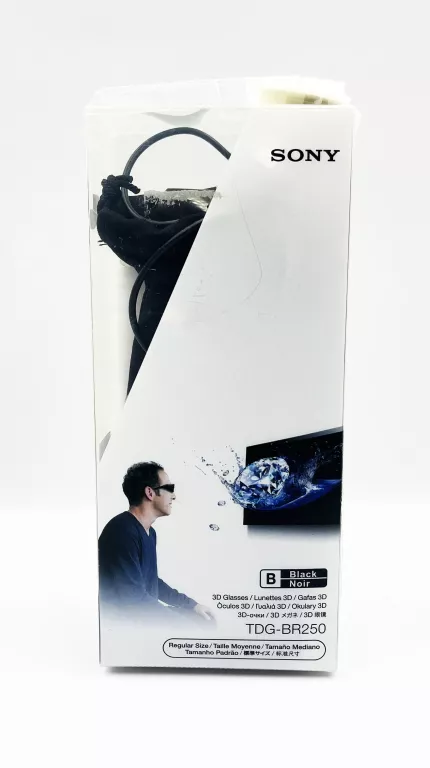 OKULARY 3D SONY TDG-BR250 CZARNE