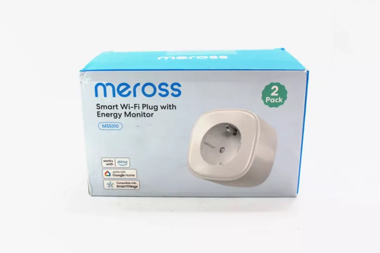 MEROSS INTELIGENTNE GNIAZDKO WI-FI MSS310EU Z POMIAREM ENERGII 2PACK