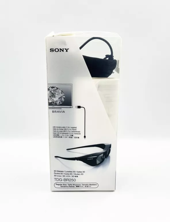 OKULARY 3D SONY TDG-BR250 CZARNE