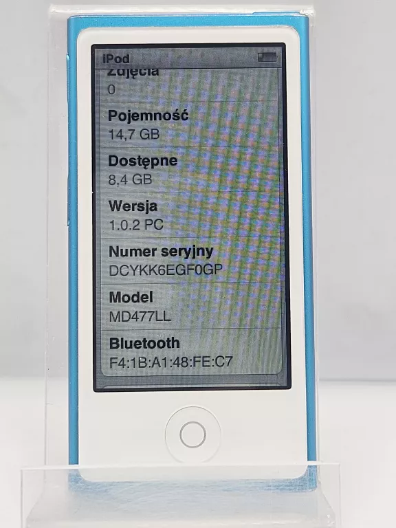 APPLE IPOD NANO 7 GEN A1446 16GB MD477LL