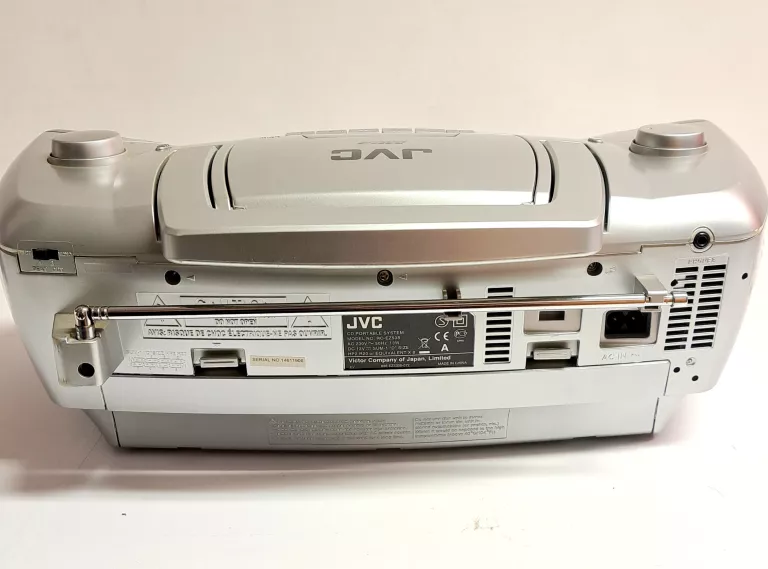 RADIOMAGNETOFON Z MP3 JVC MODEL RC-EZ53S + KABEL ZASILAJĄCY