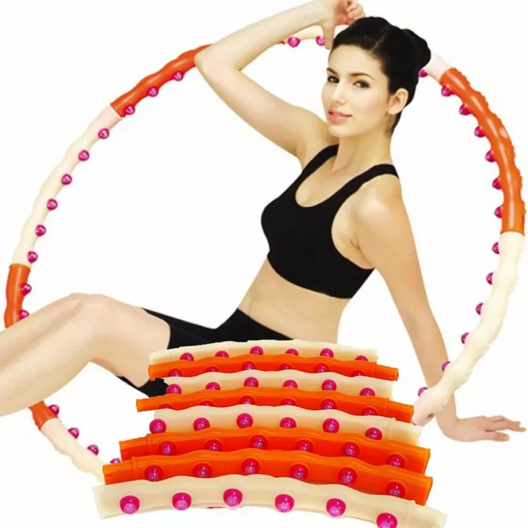 HEALTH HOOP DYNAMICZNY MAGNETYCZNY HULA HOP TRENINGOWY FITNES MASAŻER