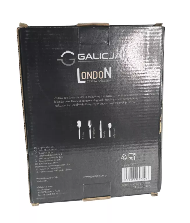 ZESTAW SZTUĆCÓW LONDON GALICJA 24 SZTUKI