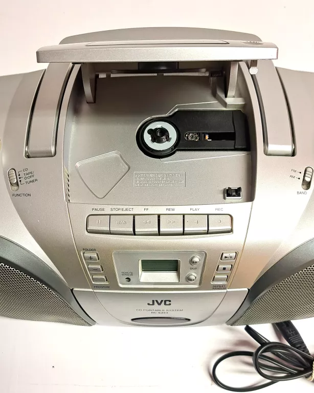 RADIOMAGNETOFON Z MP3 JVC MODEL RC-EZ53S + KABEL ZASILAJĄCY