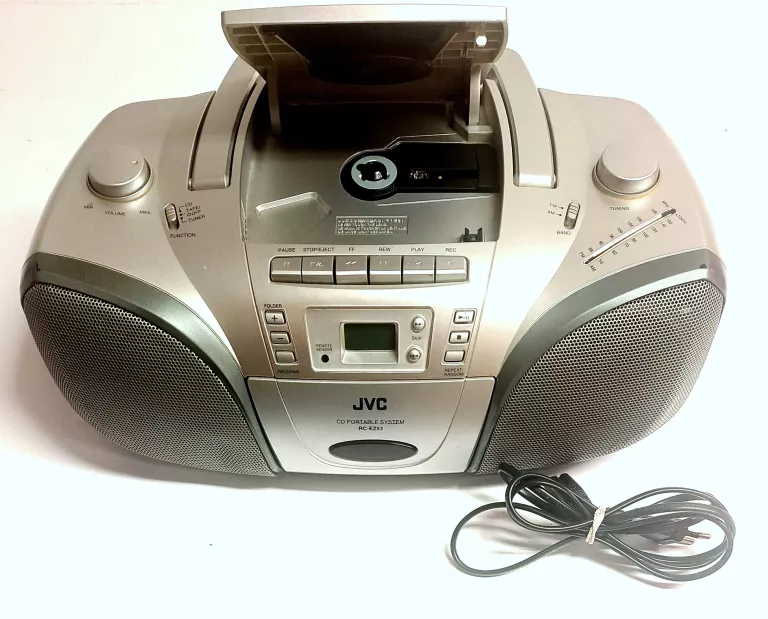 RADIOMAGNETOFON Z MP3 JVC MODEL RC-EZ53S + KABEL ZASILAJĄCY