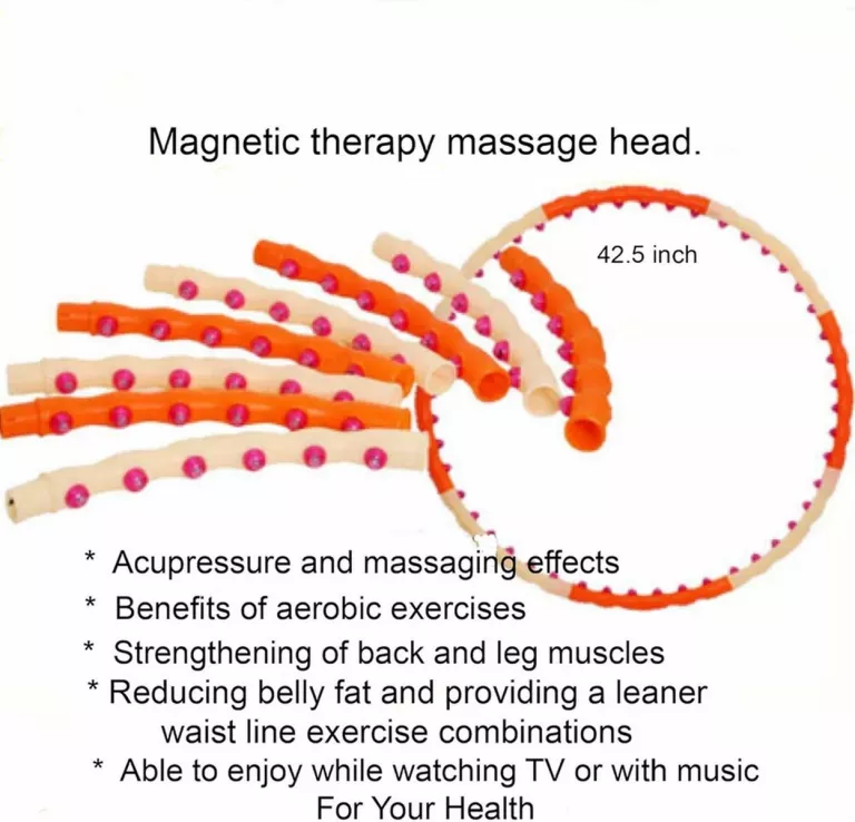 HEALTH HOOP DYNAMICZNY MAGNETYCZNY HULA HOP TRENINGOWY FITNES MASAŻER