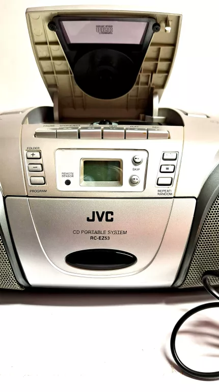 RADIOMAGNETOFON Z MP3 JVC MODEL RC-EZ53S + KABEL ZASILAJĄCY