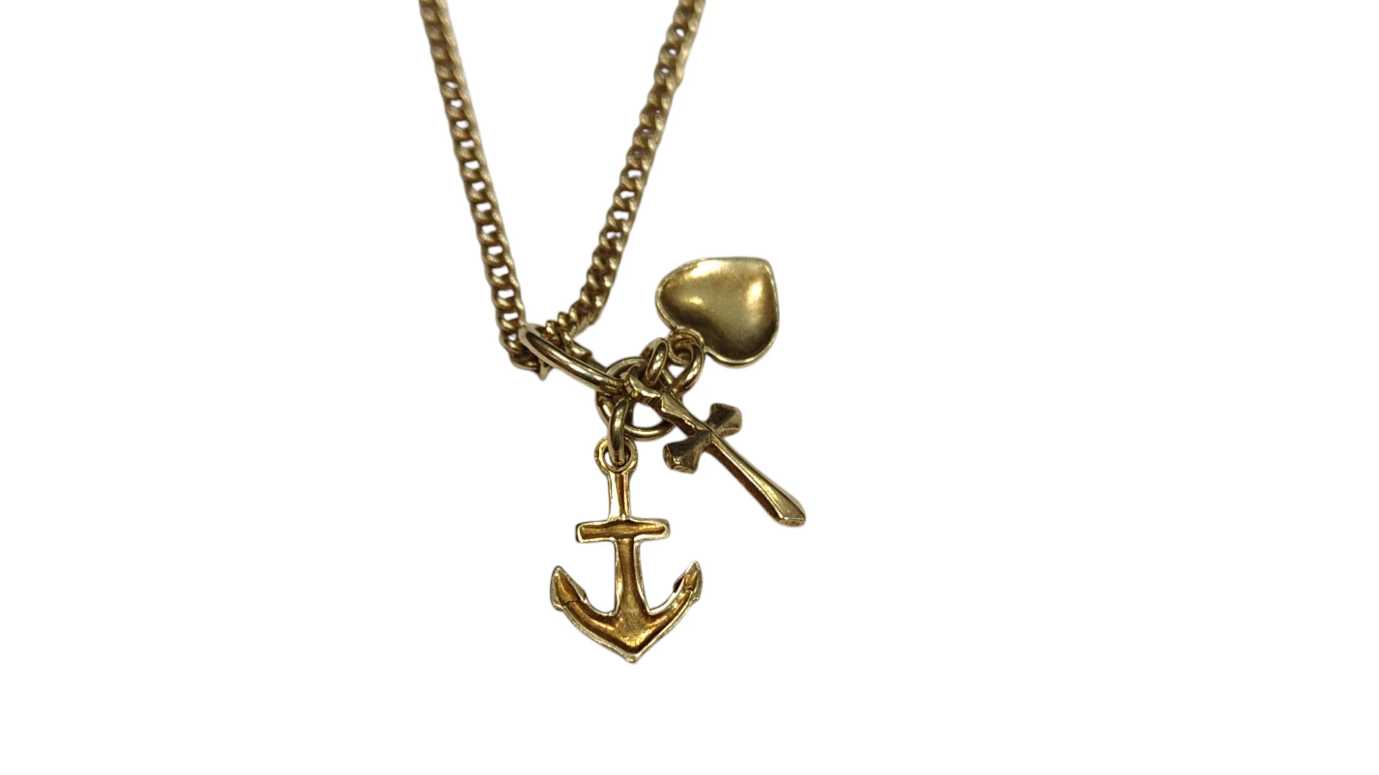 sliczny-zloty-lancuszek-z-zawieszka-kotwica-pr585-56cm-stan-11323-2