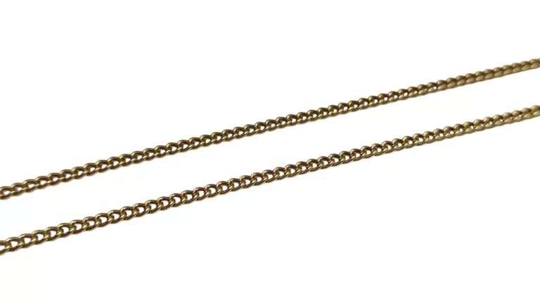 ŚLICZNY ZŁOTY ŁAŃCUSZEK Z ZAWIESZKĄ KOTWICA PR585 56CM