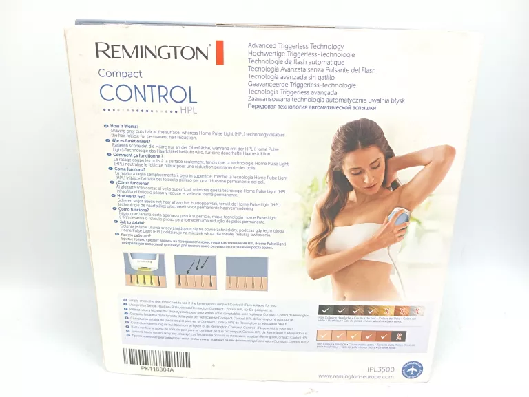 DEPILATOR LASEROWY REMINGTON IPL3500 KOMPLETNY ZESTAW