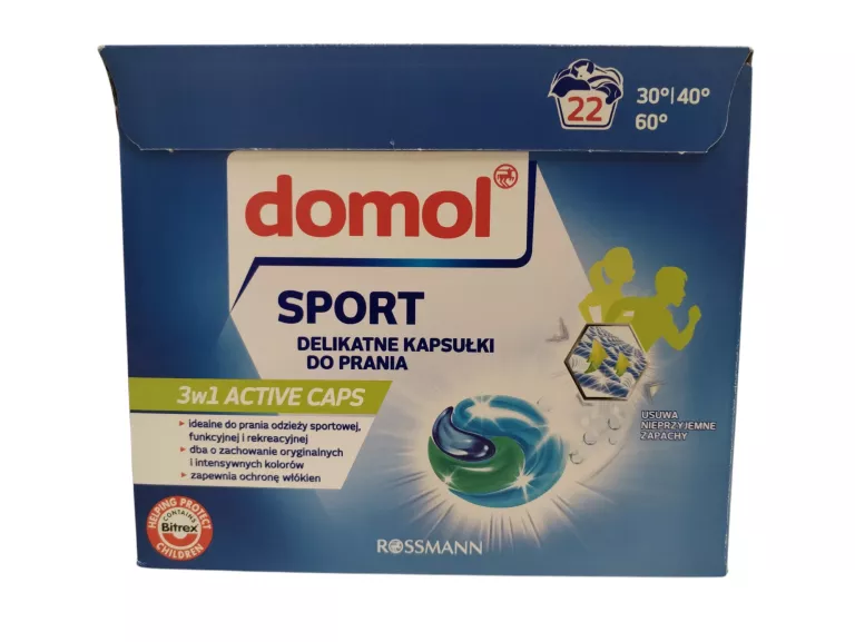 KAPSUŁKI DO PRANIA DOMOL 22SZT SPORT