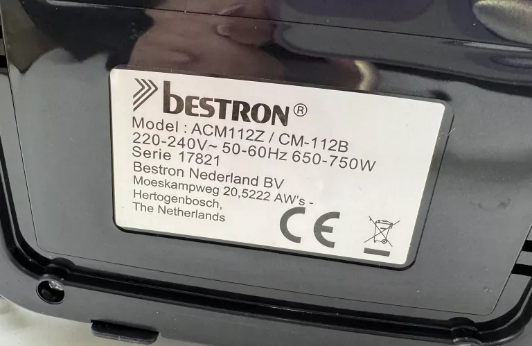MINI EKSPRES DO KAWY PRZELEWOWY Z KUBKIEM TERMICZNYM BESTRON ACM112Z