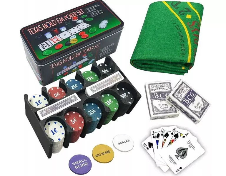 ZESTAW POKER TEXAS BLACK JACK