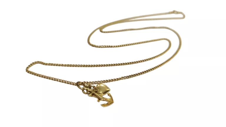sliczny-zloty-lancuszek-z-zawieszka-kotwica-pr585-56cm-dlugosc-calkowita-5600