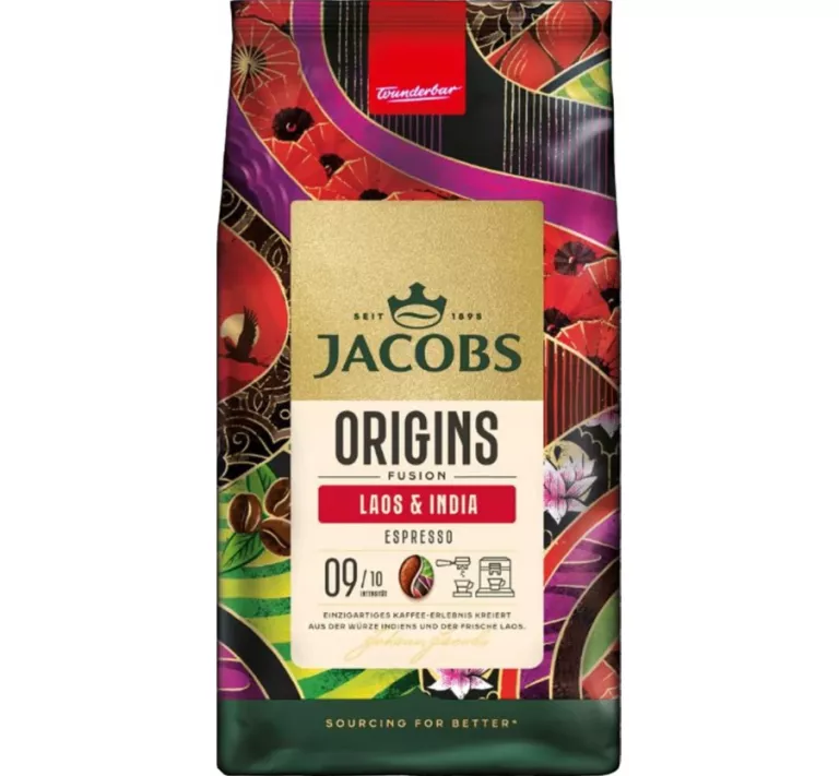 ZIARNISTA JACOBS ORIGINS ESPRESSO FUSION LAOS & INDIA 1 KG 8711000576854