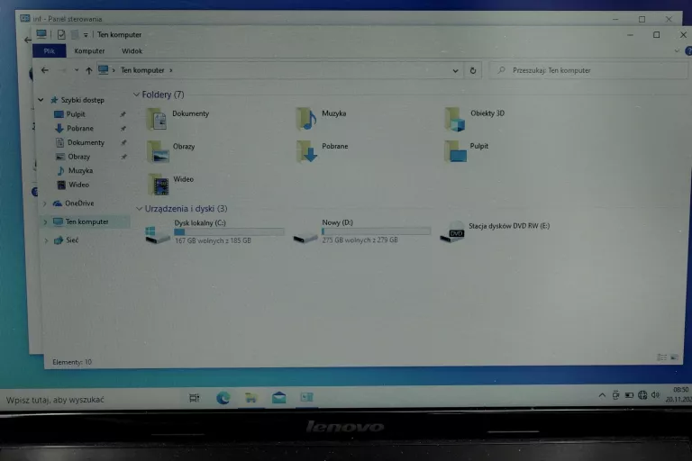 LAPTOP LENOVO G580 ŁADOWARKA