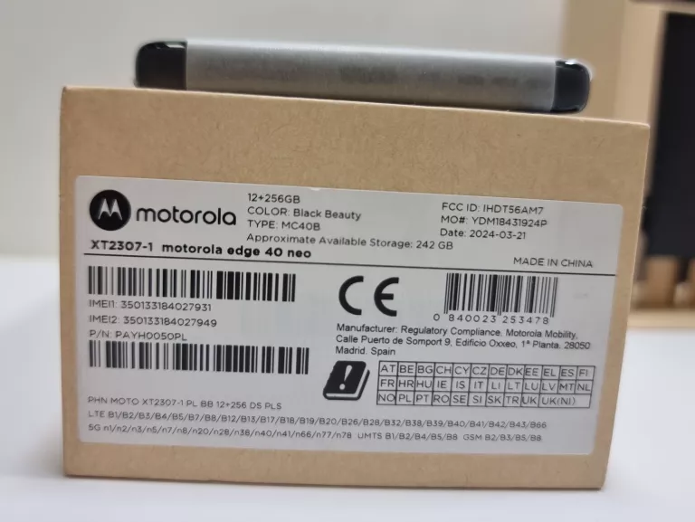 TELEFON MOTOROLA MOTO EDGE V40 NEO