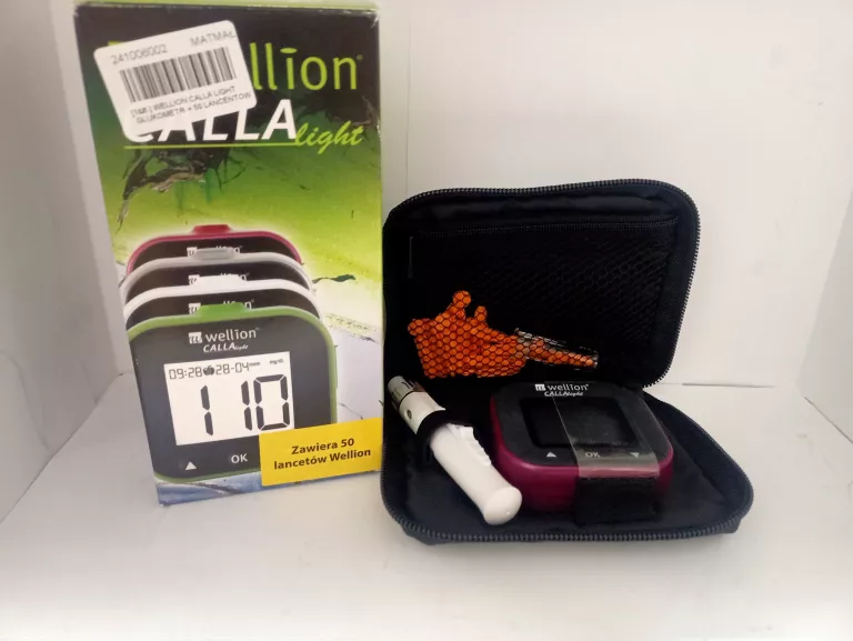 WELLION CALLA LIGHT GLUKOMETR + 50 LANCENTÓW WELLION
