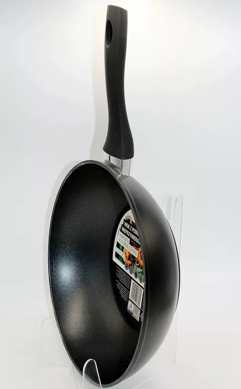 SMUKEE PATELNIA WOK Z POWŁOKĄ NIEPRZYWIERAJĄCĄ 28 X 8 CM CZARNA