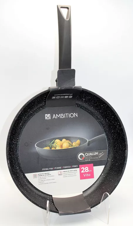 PATELNIA TRADYCYJNA AMBITION 28 CM NON-STICK (NIEPRZYWIERAJĄCA)