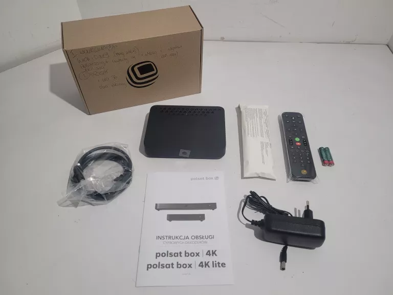 DEKODER POLSAT BOX 4K LITE MODEL D64AX ZESTAW