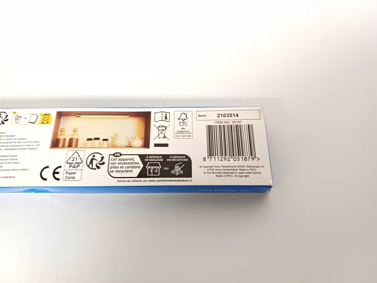 LAMPKA PODSZAFKOWA GRUNDIG LED 30X4X0.9CM USB-C