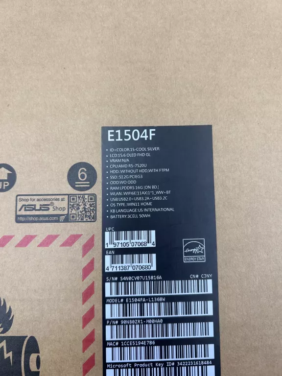 LAPTOP ASUS VIVOBOOK GO 15 E1504F 16GB/512GB STAN IDEALNY!!