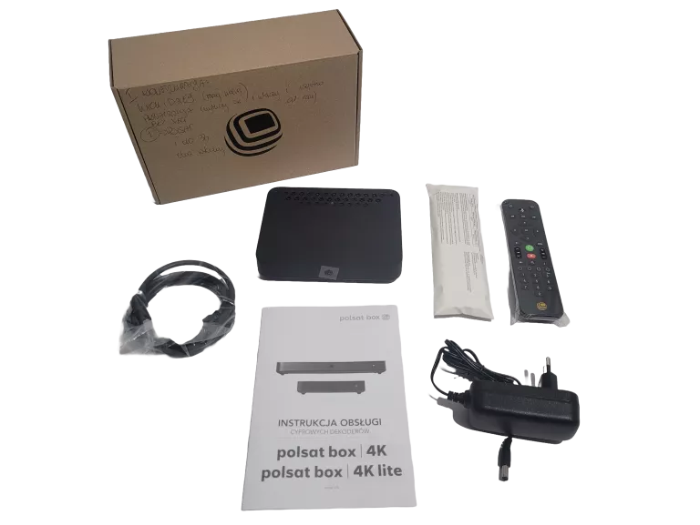 DEKODER POLSAT BOX 4K LITE MODEL D64AX ZESTAW