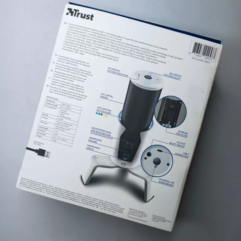 MIKROFON TRUST FYRU GXT 258W