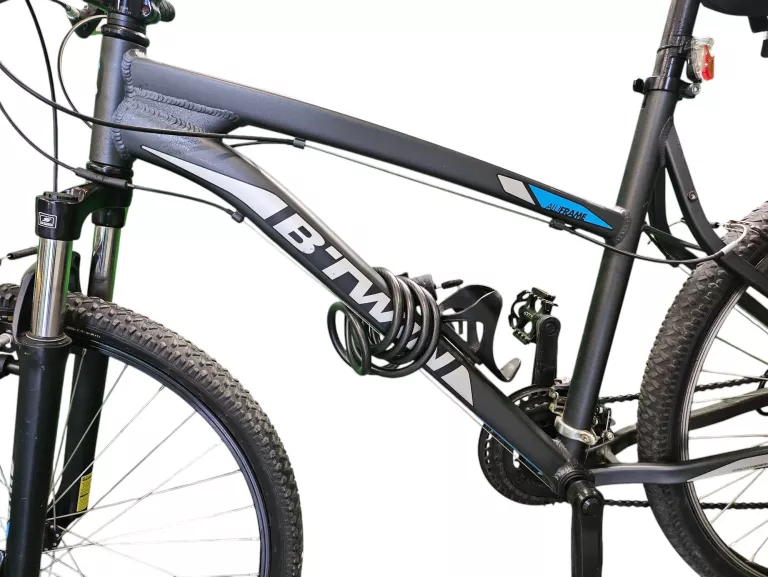 ROWER GÓRSKI MTB B'TWIN ROCKRIDER 340 CZARNY RAMA S 26"